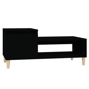 vidaXL Coffee Table Black 100x50x45 cm Engineered Wood