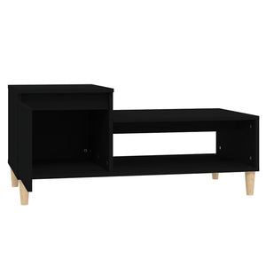 vidaXL Coffee Table Black 100x50x45 cm Engineered Wood