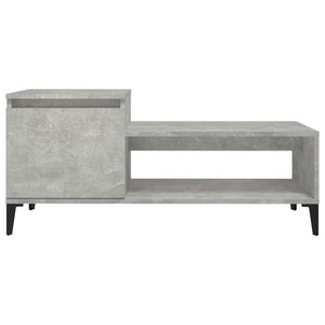 vidaXL Coffee Table Concrete Grey 100x50x45 cm Engineered Wood