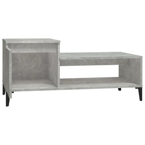 vidaXL Coffee Table Concrete Grey 100x50x45 cm Engineered Wood