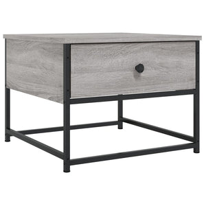 vidaXL Coffee Table Grey Sonoma 51x51x40 cm Engineered Wood