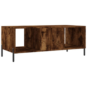 vidaXL Coffee Table Smoked Oak 102x50x40 cm Engineered Wood