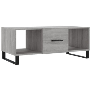 vidaXL Coffee Table Grey Sonoma 102x50x40 cm Engineered Wood