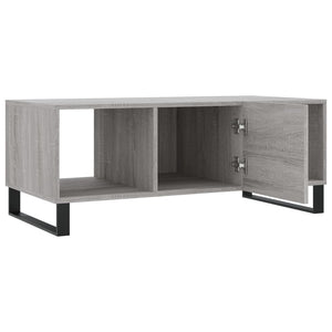 vidaXL Coffee Table Grey Sonoma 102x50x40 cm Engineered Wood