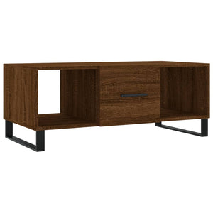 vidaXL Coffee Table Brown Oak 102x50x40 cm Engineered Wood