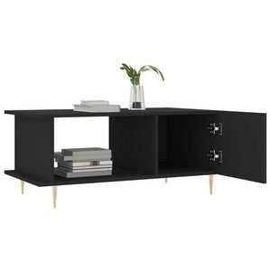 vidaXL Coffee Table Black 90x50x40 cm Engineered Wood