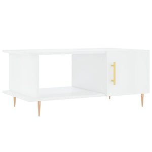 vidaXL Coffee Table High Gloss White 90x50x40 cm Engineered Wood