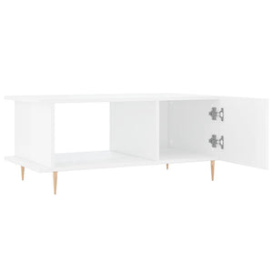 vidaXL Coffee Table High Gloss White 90x50x40 cm Engineered Wood