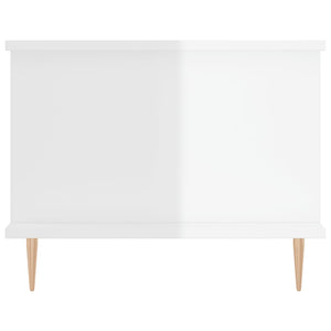 vidaXL Coffee Table High Gloss White 90x50x40 cm Engineered Wood