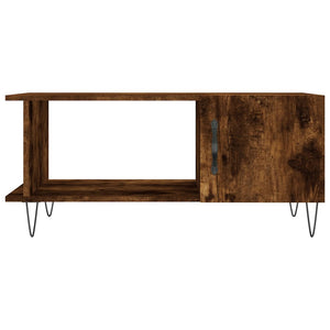 vidaXL Coffee Table Smoked Oak 90x50x40 cm Engineered Wood