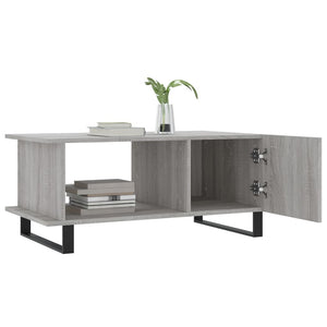 vidaXL Coffee Table Grey Sonoma 90x50x40 cm Engineered Wood