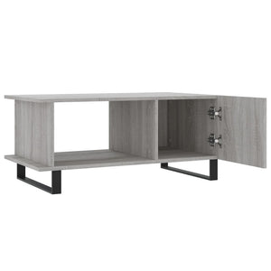 vidaXL Coffee Table Grey Sonoma 90x50x40 cm Engineered Wood