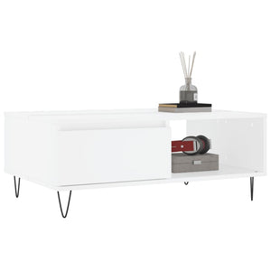 vidaXL Coffee Table White 90x60x35 cm Engineered Wood