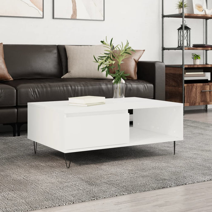 vidaXL Coffee Table White 90x60x35 cm Engineered Wood