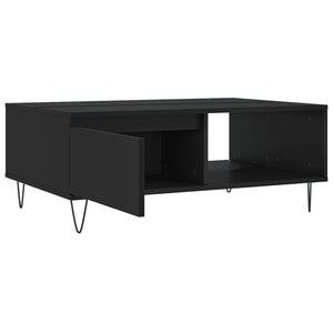 vidaXL Coffee Table Black 90x60x35 cm Engineered Wood