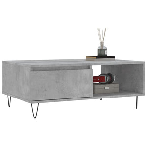 vidaXL Coffee Table Concrete Grey 90x60x35 cm Engineered Wood