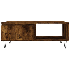 vidaXL Coffee Table Smoked Oak 90x60x35 cm Engineered Wood