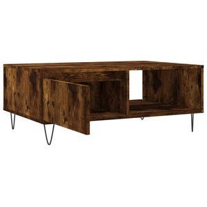 vidaXL Coffee Table Smoked Oak 90x60x35 cm Engineered Wood