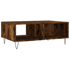 vidaXL Coffee Table Smoked Oak 90x60x35 cm Engineered Wood