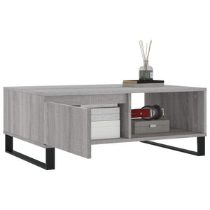 vidaXL Coffee Table Grey Sonoma 90x60x35 cm Engineered Wood