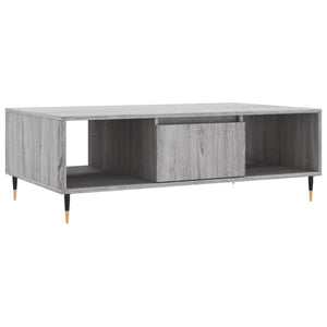 vidaXL Coffee Table Grey Sonoma 104x60x35 cm Engineered Wood