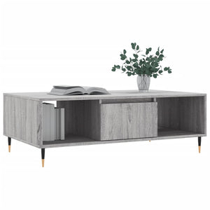 vidaXL Coffee Table Grey Sonoma 104x60x35 cm Engineered Wood