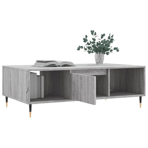 vidaXL Coffee Table Grey Sonoma 104x60x35 cm Engineered Wood