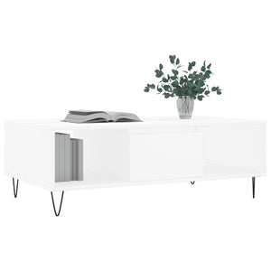 vidaXL Coffee Table White 104x60x35 cm Engineered Wood