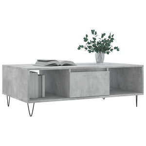 vidaXL Coffee Table Concrete Grey 104x60x35 cm Engineered Wood