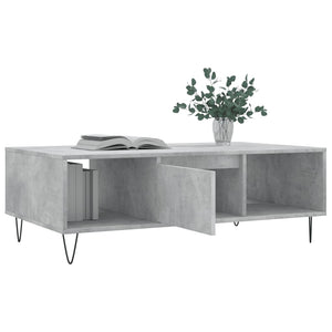 vidaXL Coffee Table Concrete Grey 104x60x35 cm Engineered Wood