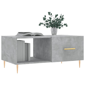 vidaXL Coffee Table Concrete Grey 90x50x40 cm Engineered Wood