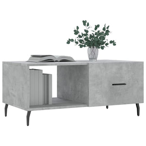 vidaXL Coffee Table Concrete Grey 90x50x40 cm Engineered Wood