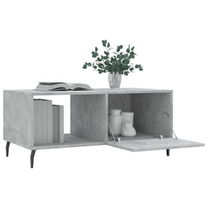 vidaXL Coffee Table Concrete Grey 90x50x40 cm Engineered Wood