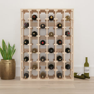 vidaXL Wine Rack 70x33x94 cm Solid Wood Pine