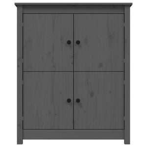 vidaXL Sideboard Grey 83x41.5x100 cm Solid Wood Pine