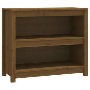 vidaXL Book Cabinet Honey Brown 80x35x68 cm Solid Wood Pine