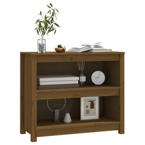 vidaXL Book Cabinet Honey Brown 80x35x68 cm Solid Wood Pine