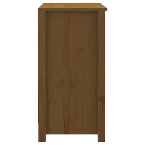 vidaXL Book Cabinet Honey Brown 80x35x68 cm Solid Wood Pine