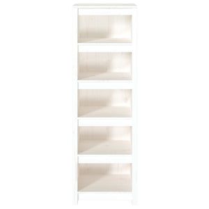 vidaXL Book Cabinet White 50x35x154 cm Solid Wood Pine