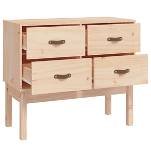 vidaXL Console Cabinet 90x40x78 cm Solid Wood Pine