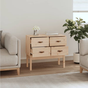 vidaXL Console Cabinet 90x40x78 cm Solid Wood Pine