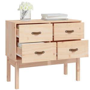 vidaXL Console Cabinet 90x40x78 cm Solid Wood Pine