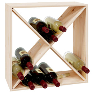 vidaXL Wine Cabinet 62x25x62 cm Solid Wood Pine