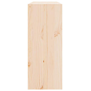 vidaXL Wine Cabinet 62x25x62 cm Solid Wood Pine