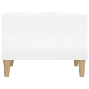 vidaXL Coffee Table High Gloss White 60x50x36.5 cm Engineered Wood