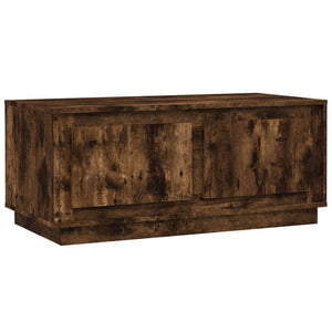 vidaXL Coffee Table Smoked Oak 102x50x44 cm Engineered Wood