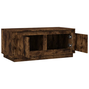 vidaXL Coffee Table Smoked Oak 102x50x44 cm Engineered Wood