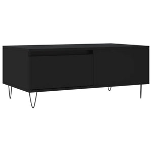 vidaXL Coffee Table Black 90x50x36.5 cm Engineered Wood