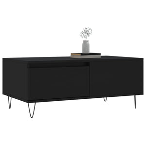 vidaXL Coffee Table Black 90x50x36.5 cm Engineered Wood