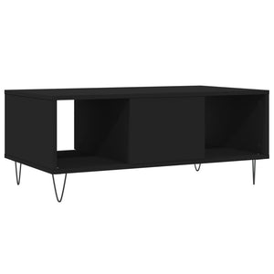 vidaXL Coffee Table Black 90x50x36.5 cm Engineered Wood